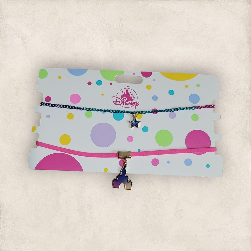 Disney Castle and Star Choker Necklace Set